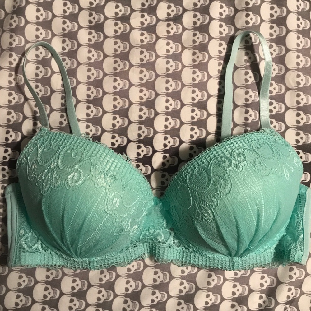 Jezebel Mint Green Super Push Up Bra 34B